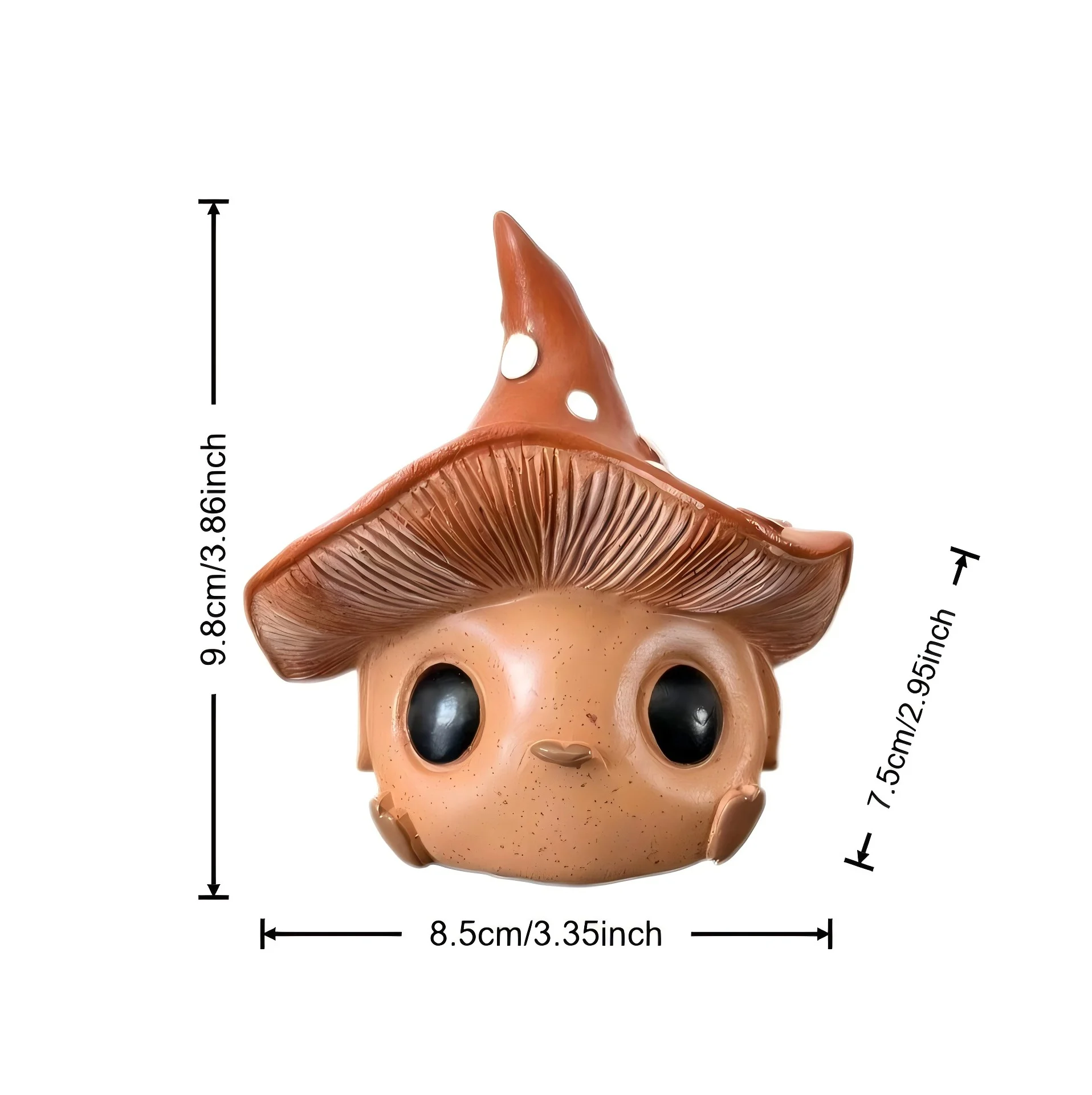 Whimsical Mushroom Elf Resin Figurine 3 Whimsical Mushroom Elf Resin Figurine - Image 3