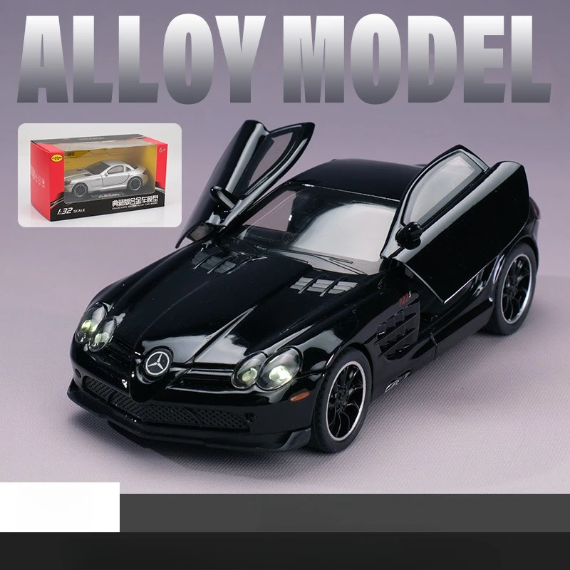 Silver 1:32 Scale Diecast Supercar Model 9 Silver 1:32 Scale Diecast Supercar Model - Image 9
