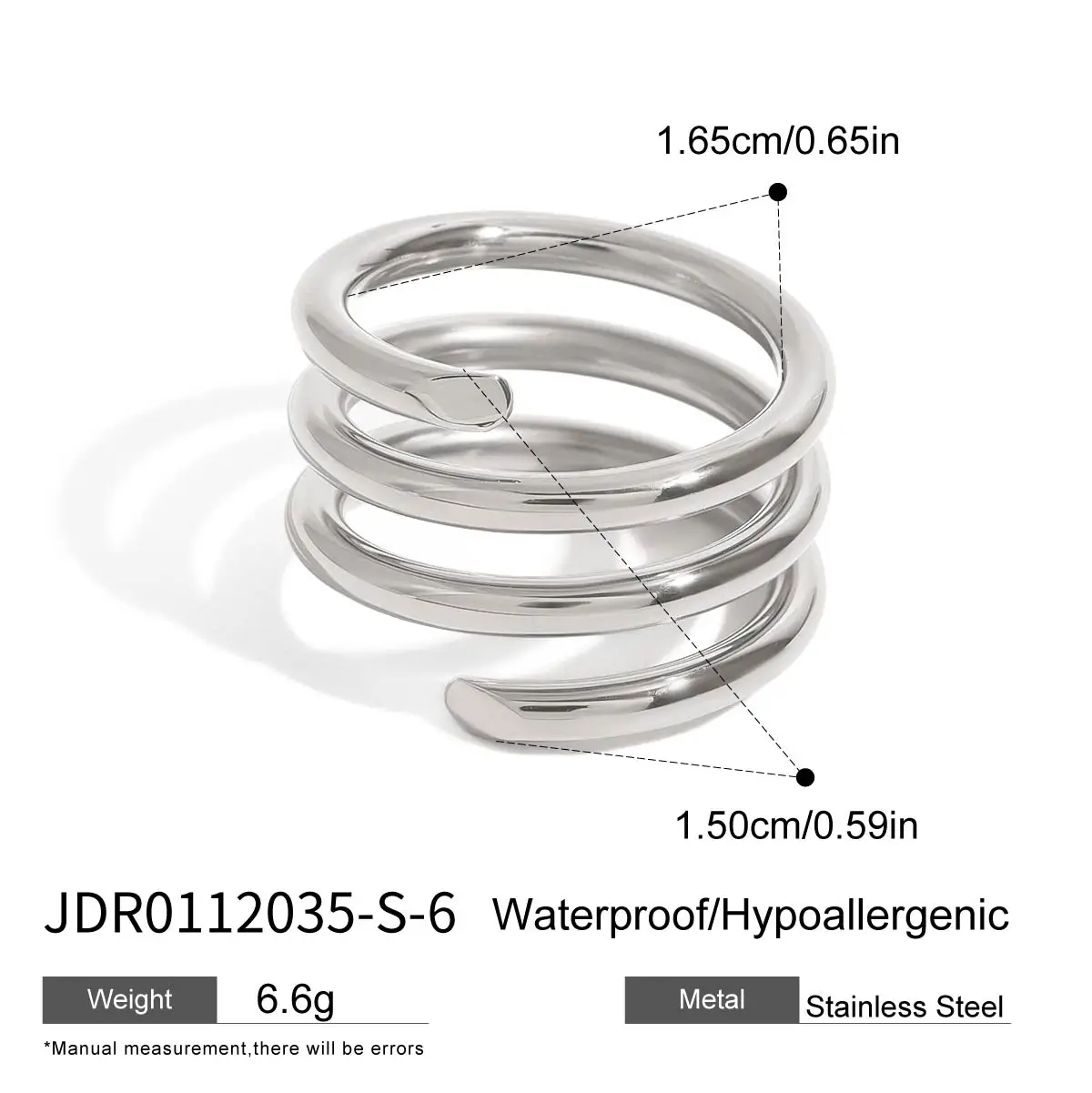 Minimalist Stainless Steel Gold Ring Set 7 Minimalist Stainless Steel Gold Ring Set - Image 7