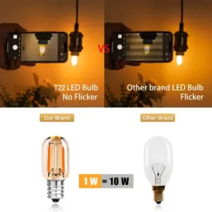 Vintage LED Filament Bulb Set 50 E12/E14 2200K 10 S2b78821363f94b18a6f213974eef0a15F