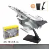 Alloy Rafale Fighter Jet Model 21cm Display Stand