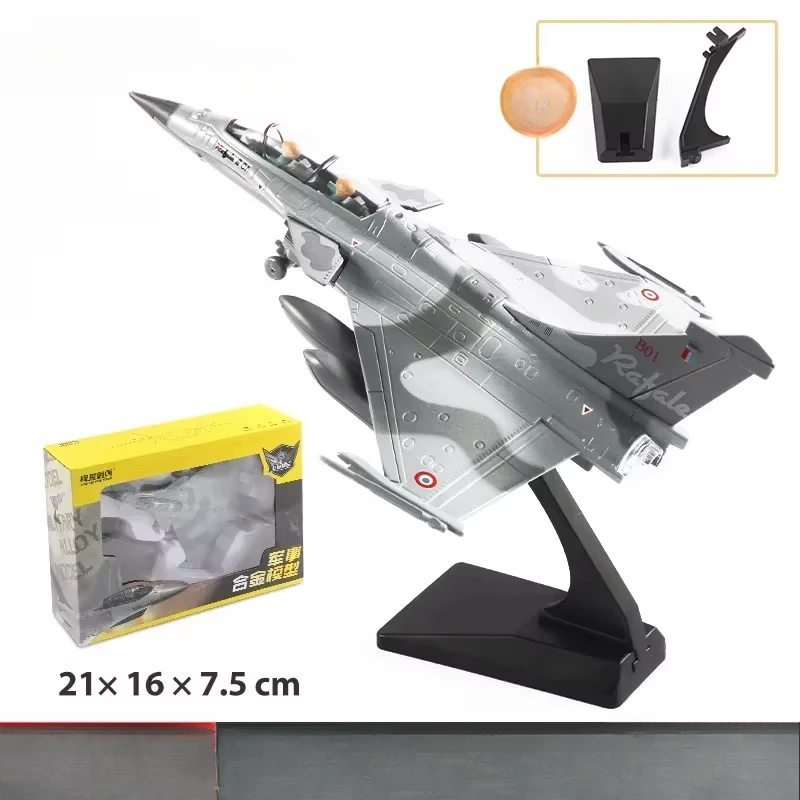 Alloy Rafale Fighter Jet Model 21cm Display Stand 1 Alloy Rafale Fighter Jet Model 21cm Display Stand
