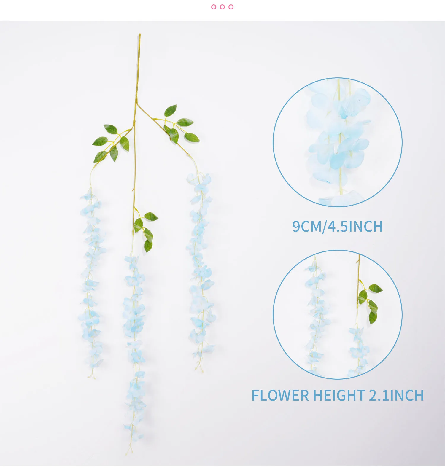 Elegant Artificial Wisteria Vine for Indoor Decor 4 Elegant Artificial Wisteria Vine for Indoor Decor - Image 4
