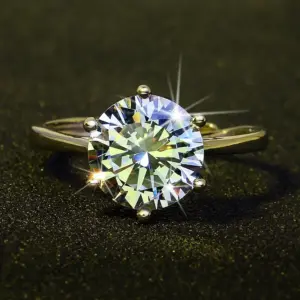 Platinum Wedding Ring with 1-Carat Moissanite 12 S2b9e23c362c1404ba031e30ff438cb0e2