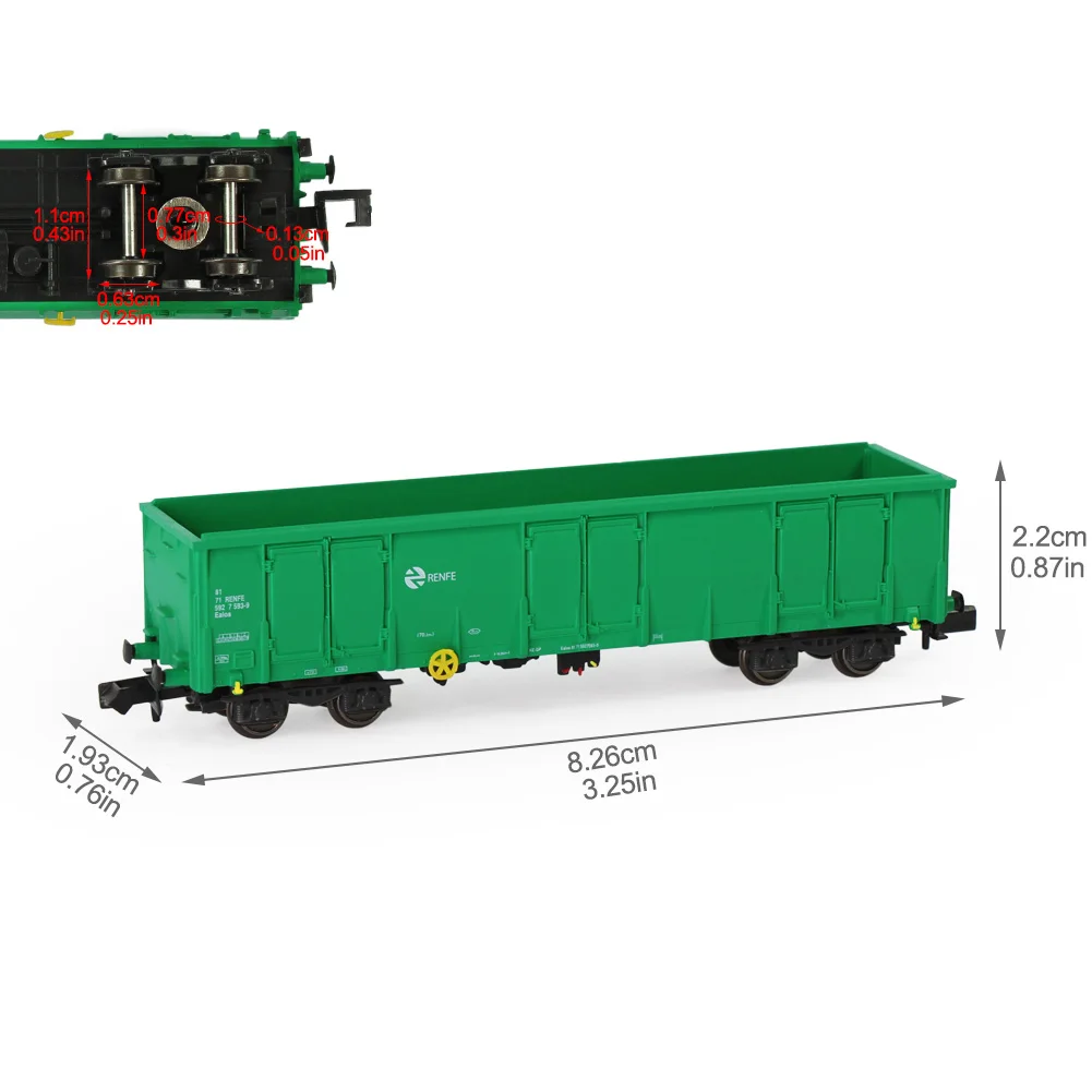 Evemodel 1:150 Scale Gondola Car for N Gauge 6 Evemodel 1:150 Scale Gondola Car for N Gauge - Image 6