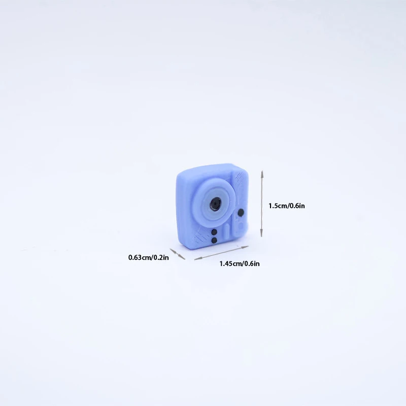 Pastel Blue Miniature Camera for Dollhouses 8 Pastel Blue Miniature Camera for Dollhouses - Image 8