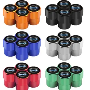 Premium Aluminum Tire Valve Dust Caps Set 11 S2be86d5f4dd84b98ab18530234e6d88er