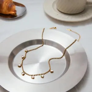 Gold Stainless Steel Heart Pendant Necklace 9 S2beafb15306d422f95bbfdb0bb2ef0244