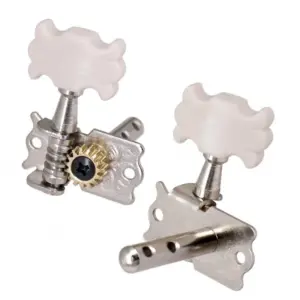 Acoustic Guitar Tuning Peg Set with White Handles 6 S2bf5fd7370204639818306de6290a83dd