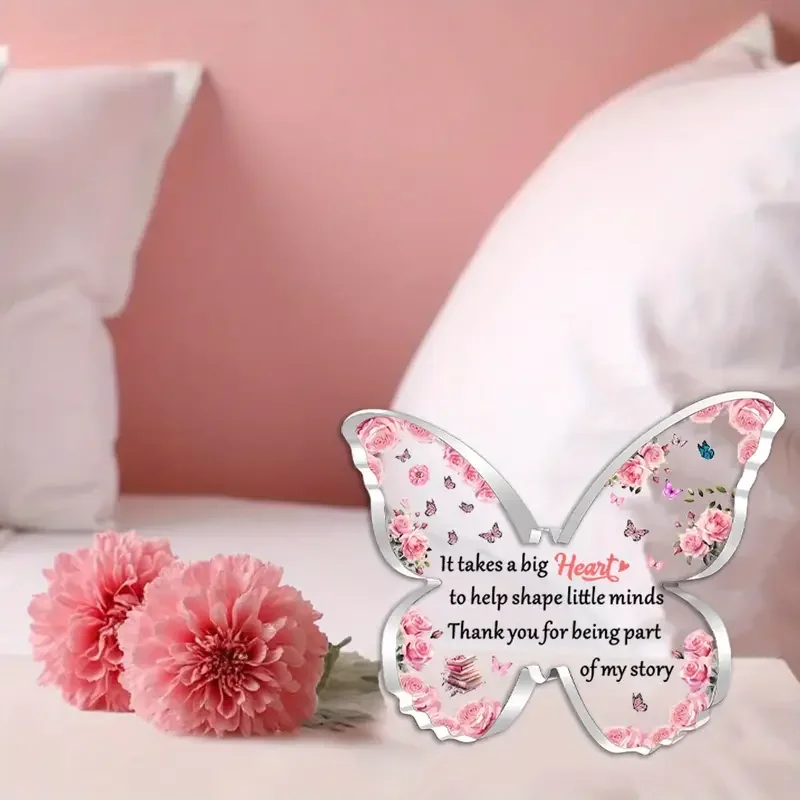 Butterfly Floral Acrylic Plaque for Decor 3 Butterfly Floral Acrylic Plaque for Decor - Image 3