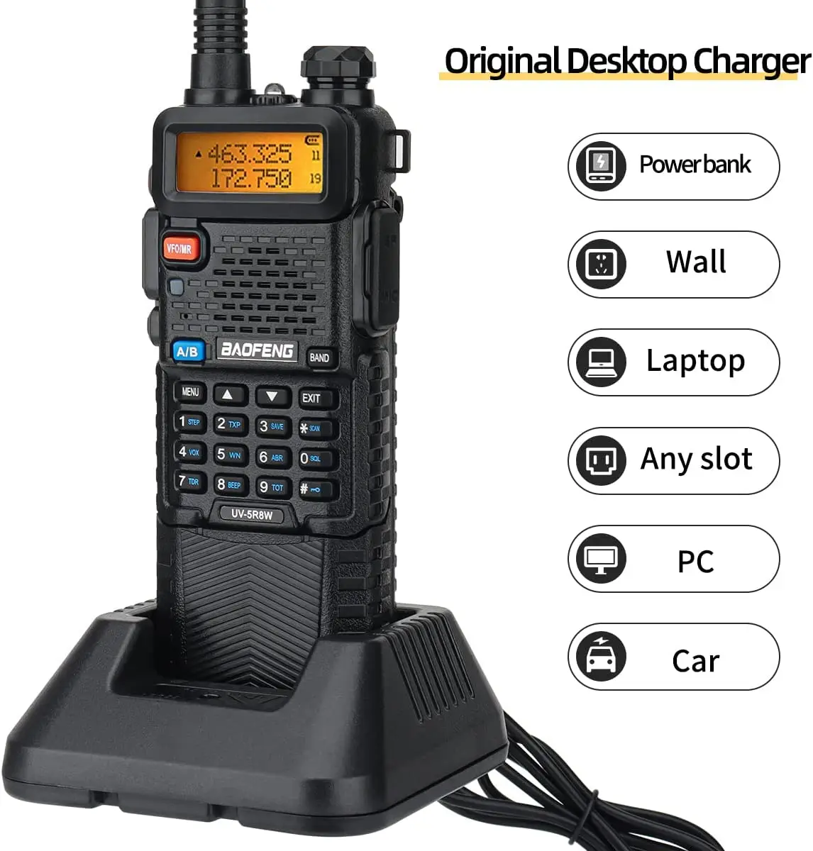 Baofeng UV-5R Dual-Band Walkie Talkie 8W 5 Baofeng UV-5R Dual-Band Walkie Talkie 8W - Image 5