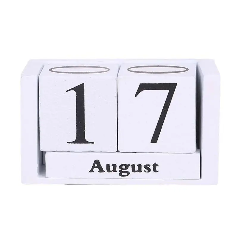 Vintage Wooden Calendar Blocks for Desk 7 Vintage Wooden Calendar Blocks for Desk - Image 7