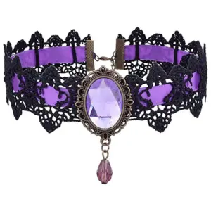 Gothic Victorian Black Lace Necklace 19 S2c4c352a78384b24ba893ae395e5404fY