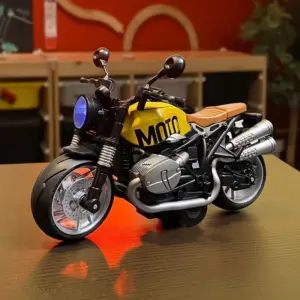 Realistic Miniature Motorcycle Collectible in Bright Colors 16 S2c6010dcd69347618efd96970e0ad458S