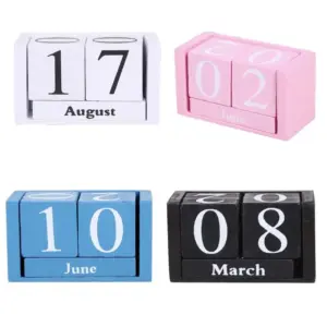 Vintage Wooden Calendar Blocks for Desk 11 S2c7167c39bd94e5193a07bad74a93e2a8