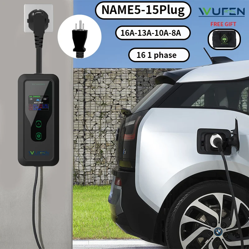 Black Portable EV Charger with Digital Display 3 Black Portable EV Charger with Digital Display - Image 3