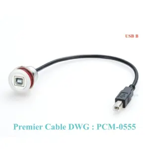 USB 2.0 Round Panel Mount Extension Cable 16 S2ca94e5ee0d742ed930864ee35cd6f04k 3