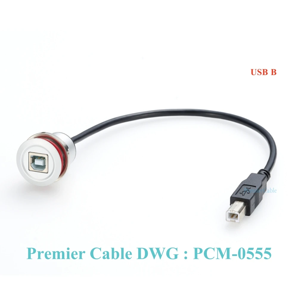 USB 2.0 Round Panel Mount Extension Cable 7 USB 2.0 Round Panel Mount Extension Cable - Image 7