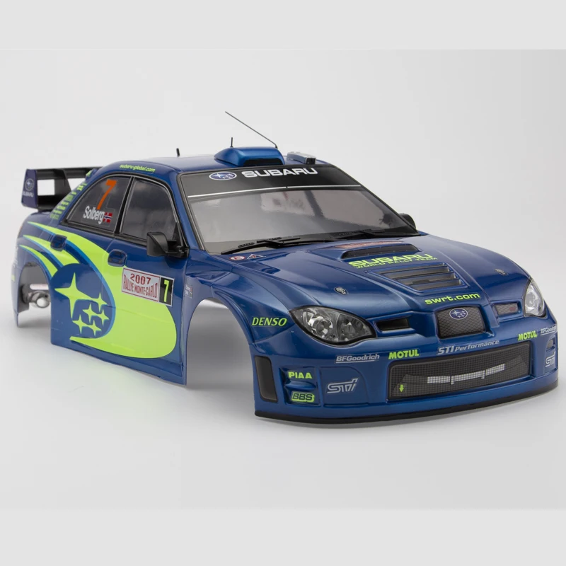 Bright Blue Subaru Impreza WRC 2007 RC Body 2 Bright Blue Subaru Impreza WRC 2007 RC Body - Image 2