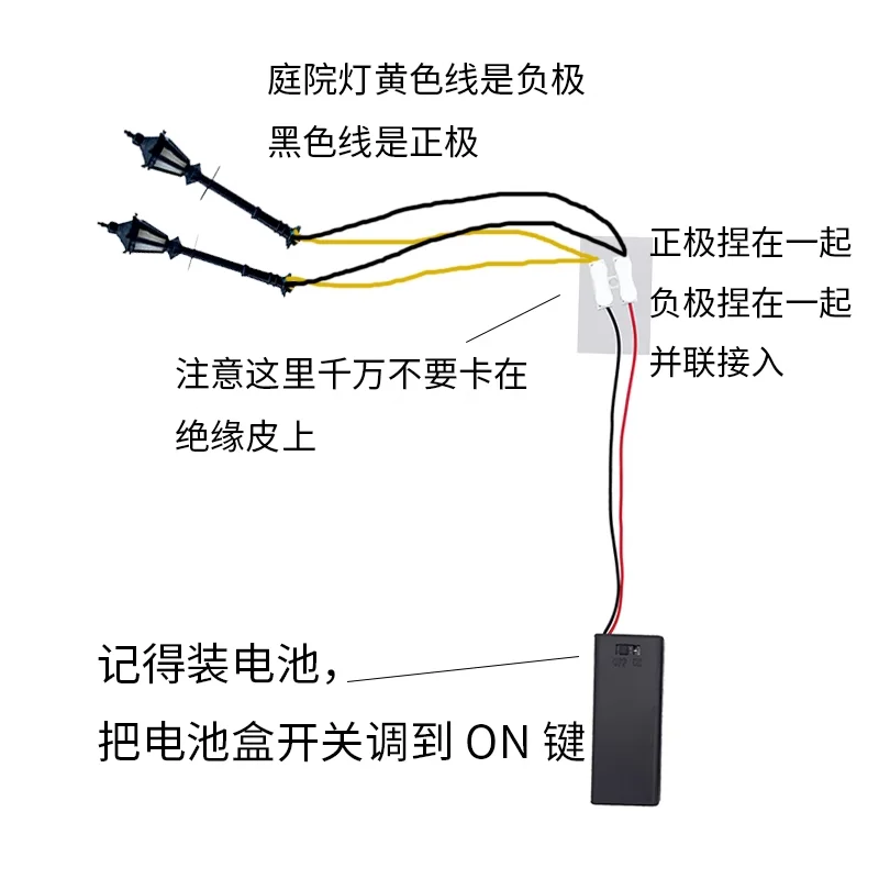Vintage Miniature Garden Lamp Set for Model Scenes 2 Vintage Miniature Garden Lamp Set for Model Scenes - Image 2