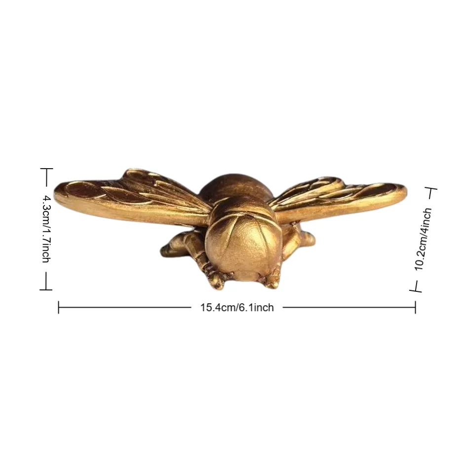 Gold Bee Sculpture for Home Decor 6 Gold Bee Sculpture for Home Decor - Image 6