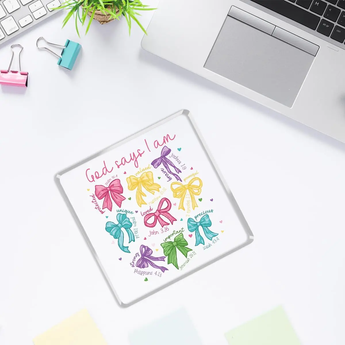 Pink Bow Faith Inspirational Decor 3 Pink Bow Faith Inspirational Decor - Image 3