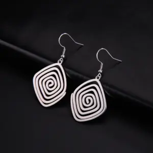 Stainless Steel Geometric Spiral Earrings 15 S2d02b44da0e442f6b40cb8f2db728fa5r