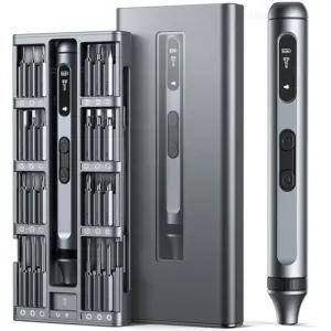 Silver Precision Electric Screwdriver Kit 11 S2d54066c61f242de915323513b3ef456f
