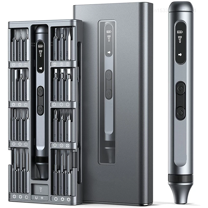 Silver Precision Electric Screwdriver Kit 3 Silver Precision Electric Screwdriver Kit - Image 3