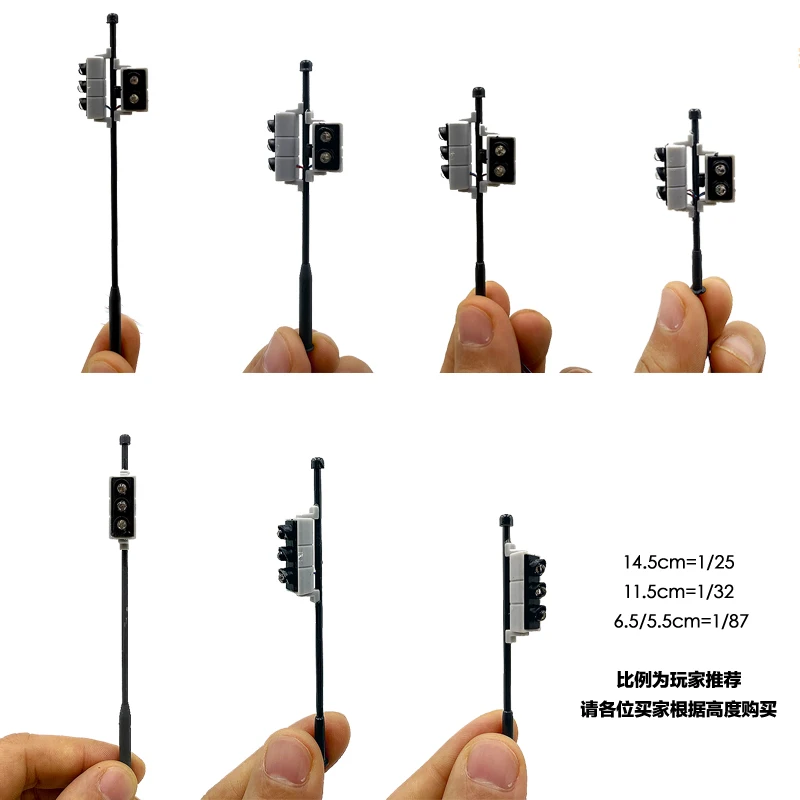 HO Scale Miniature Traffic Light with LED Signals 5 HO Scale Miniature Traffic Light with LED Signals - Image 5
