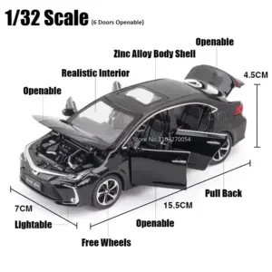 Red Diecast Toyota Pickup Truck Model 1:32 Scale 12 S2d8a70d751844b29a6f6e8478a086417X