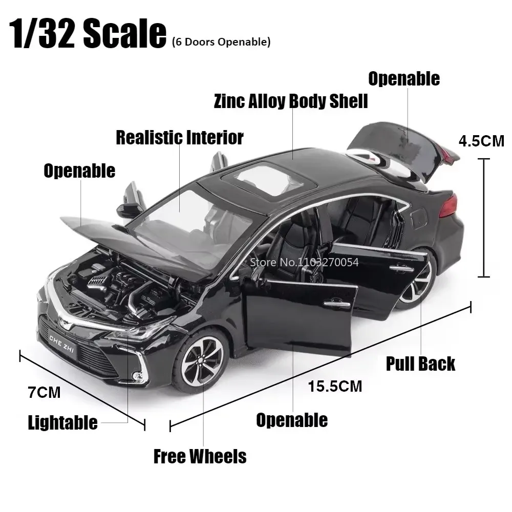 Red Diecast Toyota Pickup Truck Model 1:32 Scale 3 Red Diecast Toyota Pickup Truck Model 1:32 Scale - Image 3