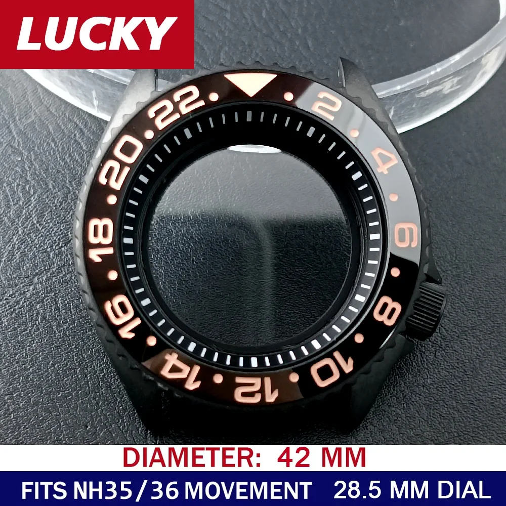 42mm Solid Stainless Steel Watch Case for NH35/36 9 42mm Solid Stainless Steel Watch Case for NH35/36 - Image 9