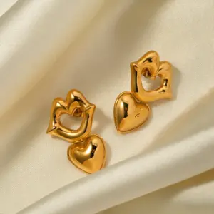 Elegant Gold Stainless Steel Stud Earrings 7 S2dc35f12c97049d9b9b4937827ce4306J