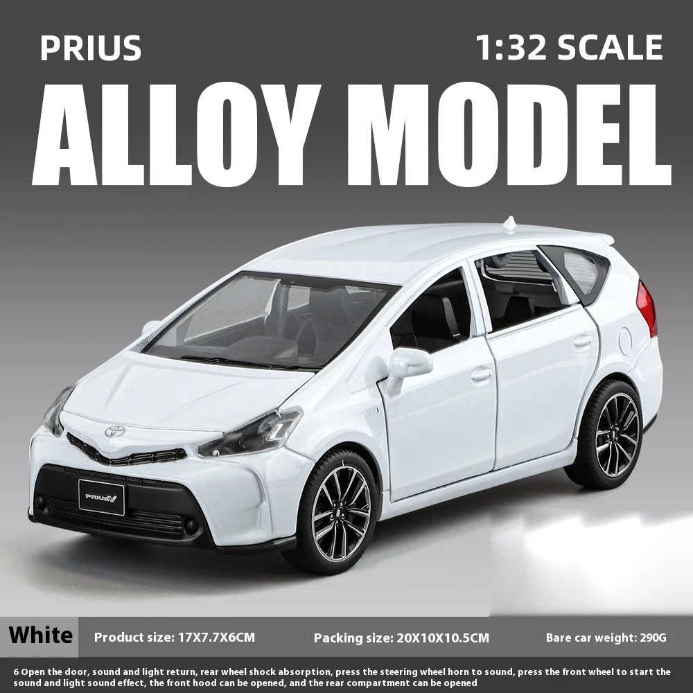 Toyota Prius 1:32 Scale Diecast Model with Sound 10 Toyota Prius 1:32 Scale Diecast Model with Sound - Image 10