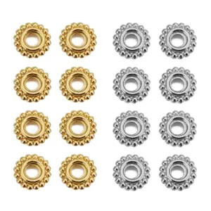 Stainless Steel Daisy Spacer Beads Set 11 S2dd5f8df7b6d488d810c8a4dfd8efa1aw
