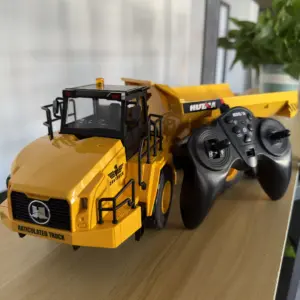 Vibrant Yellow RC Dump Truck 1/18 Scale 8 S2e3b863120f740c083c4b9ec5e072dbfi