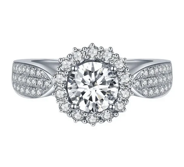 Elegant Sterling Silver Zircon Wedding Ring for Women 6 Elegant Sterling Silver Zircon Wedding Ring for Women - Image 6