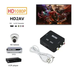 HDMI to RCA Converter for Old TVs 11 S2e428f3e5748470bb672a5c9022c5dabX