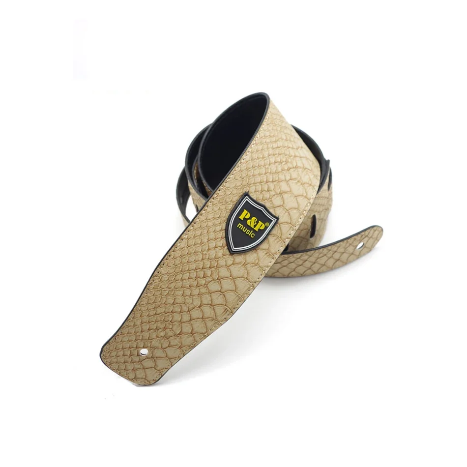 Snake Skin Guitar Strap - Adjustable, 160cm 2 Snake Skin Guitar Strap - Adjustable, 160cm - Image 2