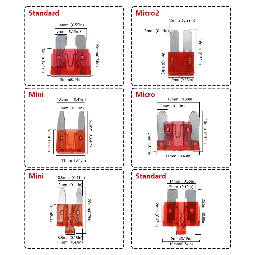 Automotive Blade Fuse Kit 50/100 pcs 5 Automotive Blade Fuse Kit 50/100 pcs - Image 5