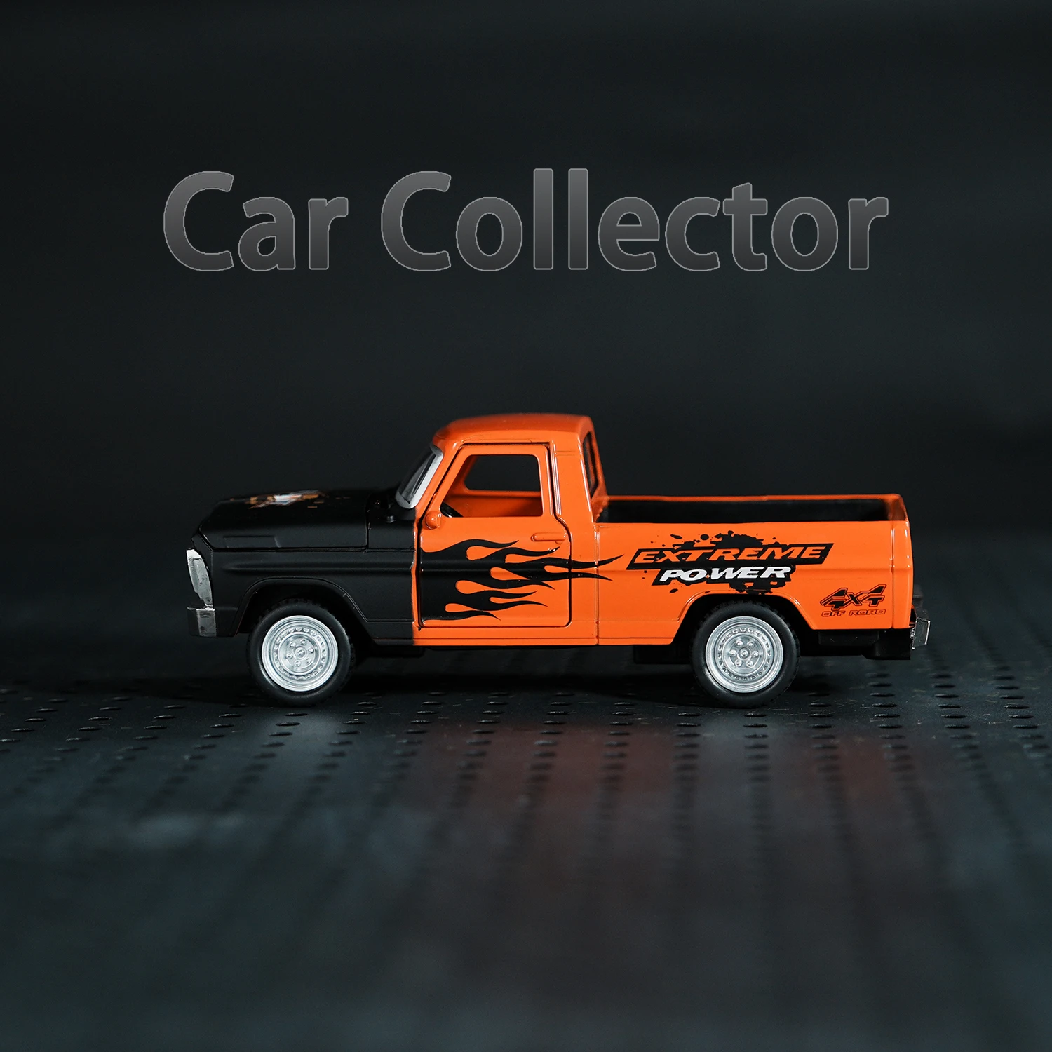 Vibrant Orange 1:22 Die-Cast Pickup Truck Model 3 Vibrant Orange 1:22 Die-Cast Pickup Truck Model - Image 3