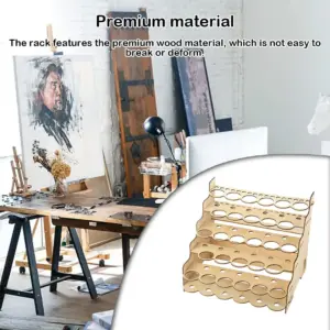 Elegant Wooden Paint Organizer for Art Supplies 8 S2e578a389c4a41cd86cc47ff0674936c2