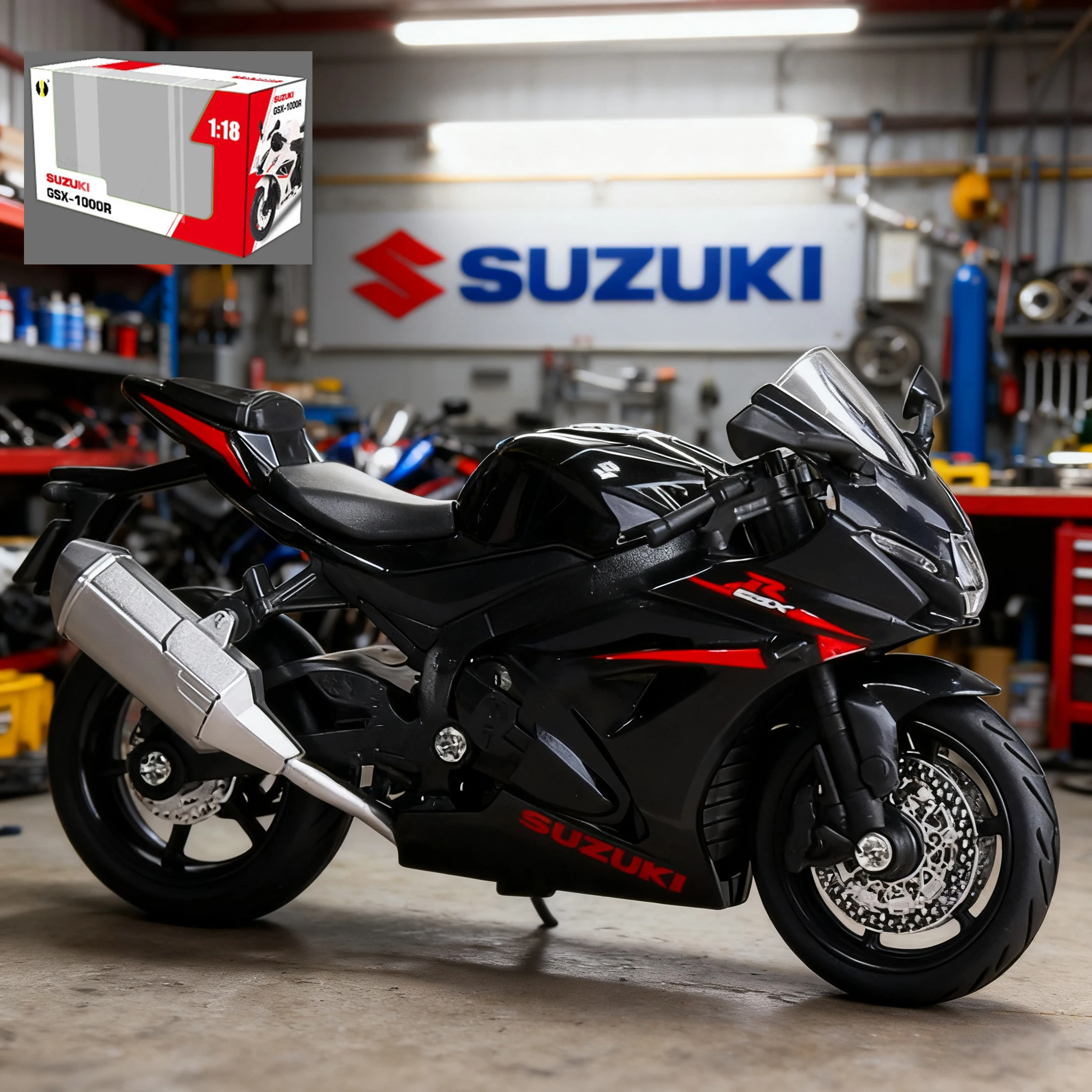 1:18 Scale Suzuki GSX1000R Hayabusa Model 10 1:18 Scale Suzuki GSX1000R Hayabusa Model - Image 10