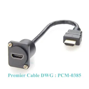 Panel Mount HDMI Extender 1080p 1.4, Black 13 S2e62b77d143447b8a99c04d4e86a67e1T