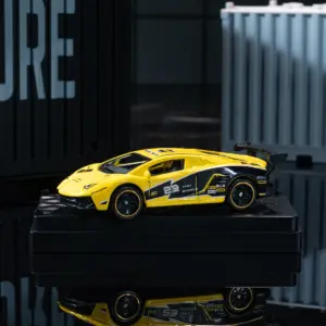 Mini Yellow and Black Die-Cast Race Car Model 1:64 Scale 13 S2e87bf6a268c43f6aae7d42f7d3afe1cm