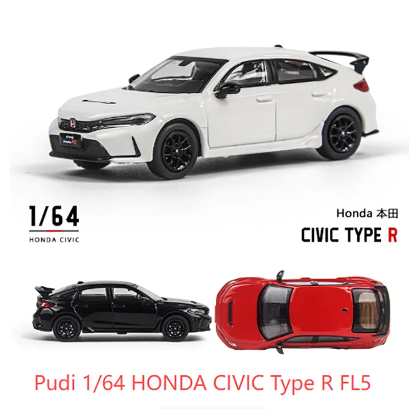 Honda Civic Type R FL5 1/64 Diecast Alloy Model 2 Honda Civic Type R FL5 1/64 Diecast Alloy Model - Image 2