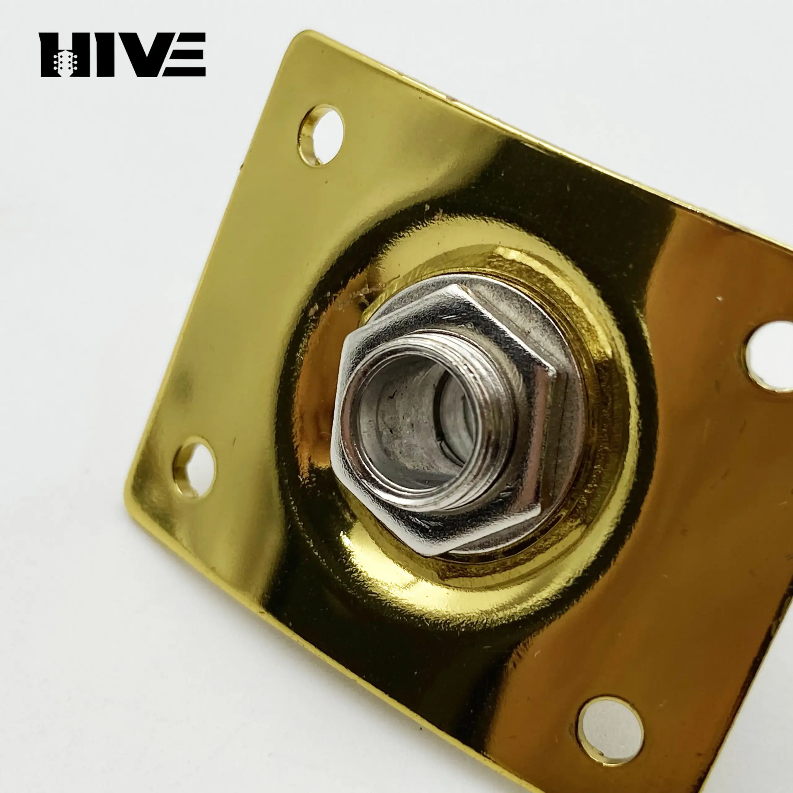 Square Electric Guitar Output Jack in Gold, Silver, Black 4 Square Electric Guitar Output Jack in Gold, Silver, Black - Image 4