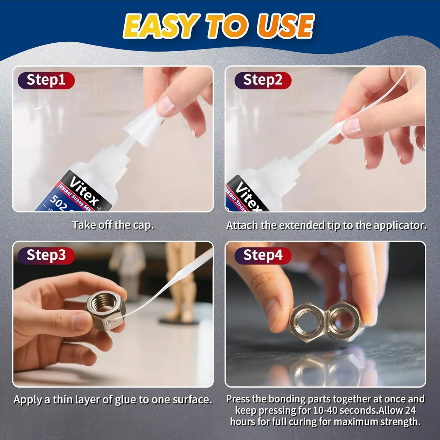 Waterproof Metal & Plastic Super Glue 20g Pack 3 Waterproof Metal & Plastic Super Glue 20g Pack - Image 3