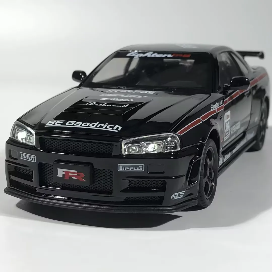 1:24 Nissan GTR R34 Skyline Diecast Model 2 1:24 Nissan GTR R34 Skyline Diecast Model - Image 2